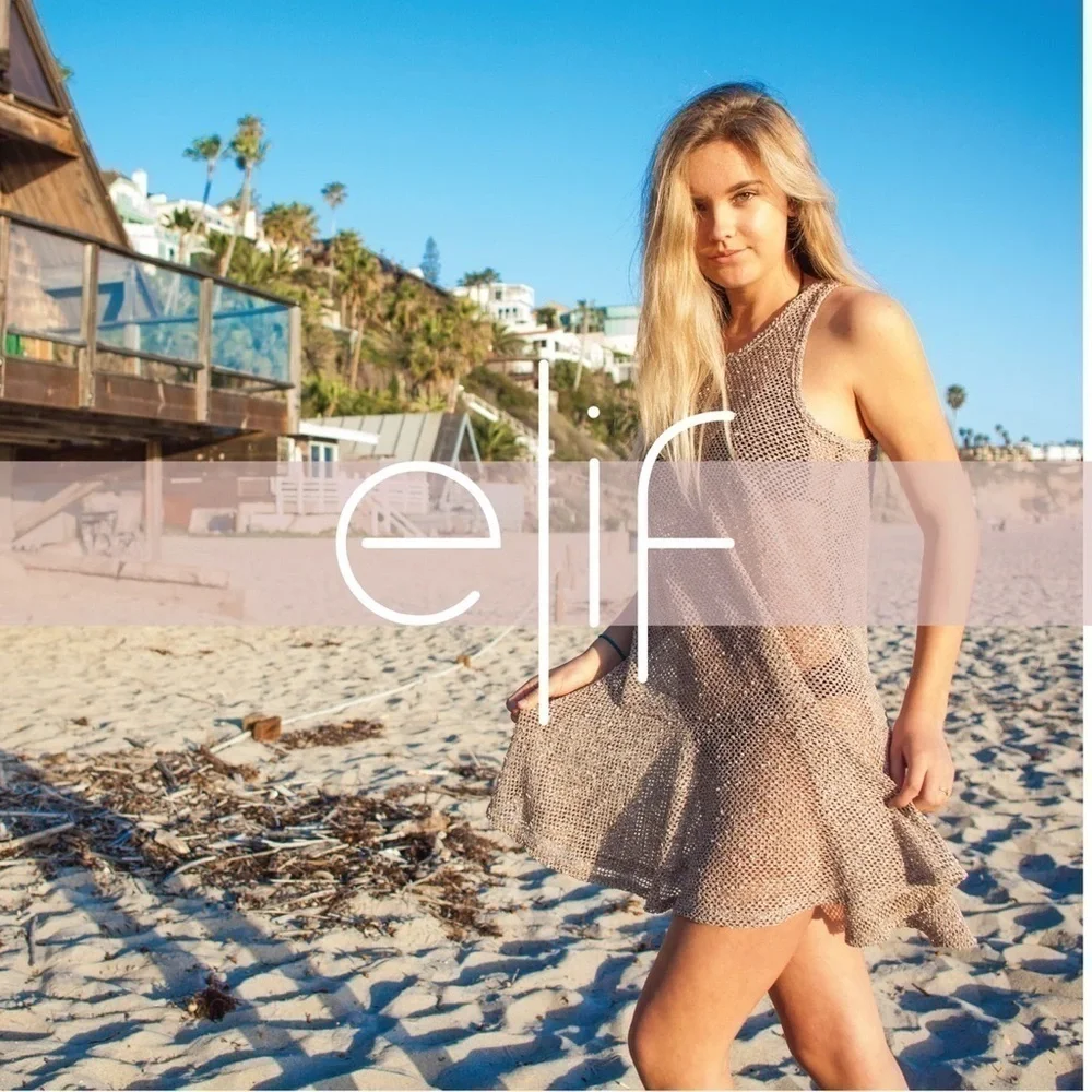 Elif For Jordan Taylor Sundance Gilded Mesh Cover Up Gold S